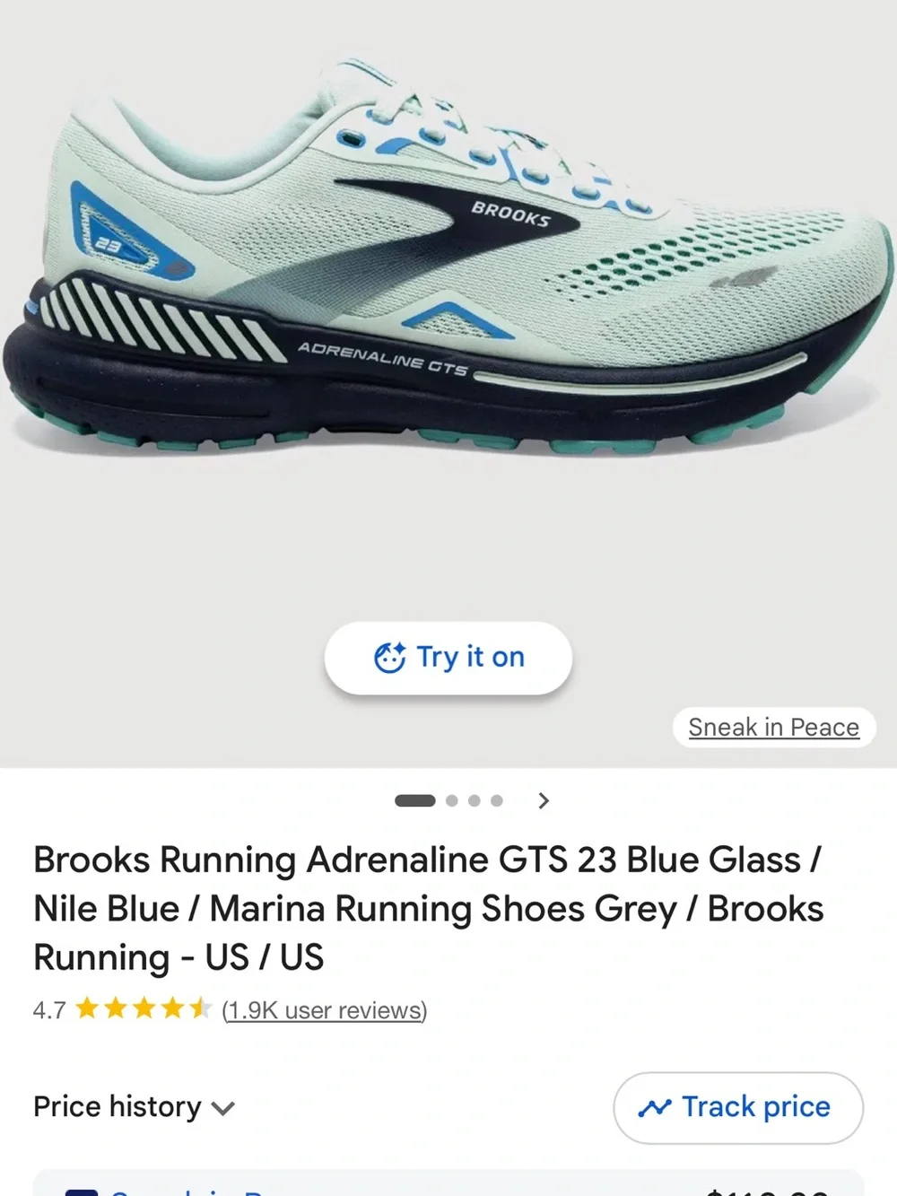 Brooks Running Shoes - Adrenaline GTS 23 Women's Size 7.5 medium